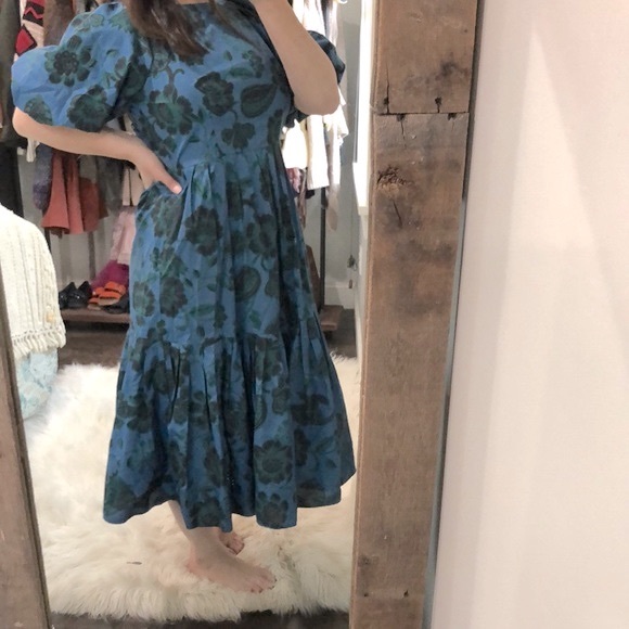 Corey Lynn Calter Dresses & Skirts - Corey Lynn Carter blue & green floral maxi dress size small
